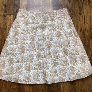 Lands End Floral Skirt